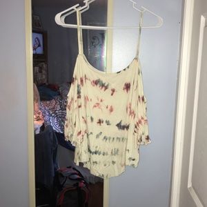 Off the shoulder cropped top